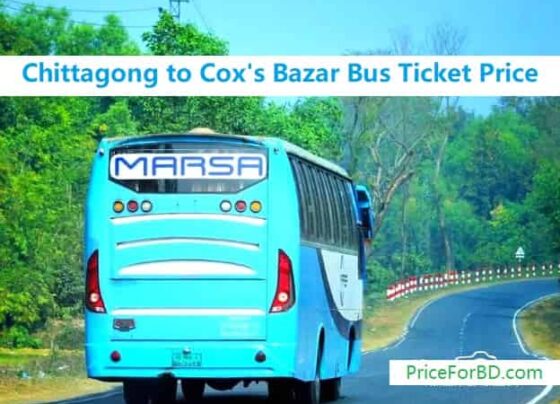 chittagong to cox's bazar bus ticket price