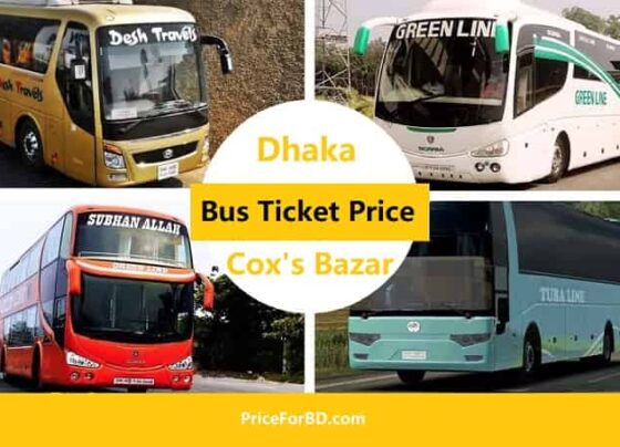 dhaka to cox's bazar bus ticket price