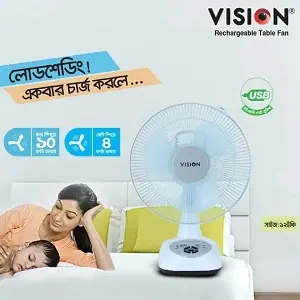 vision rechargeable fan price in bangladesh